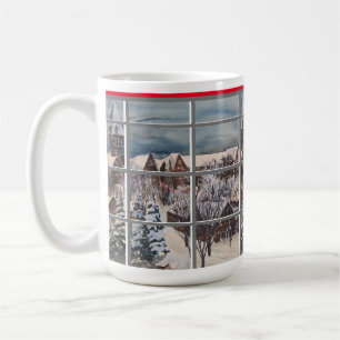 Caneca De Café ''Winter through the window'' de Bruce Tunis