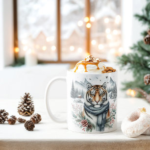Caneca De Café Winter Vibes Tiger -