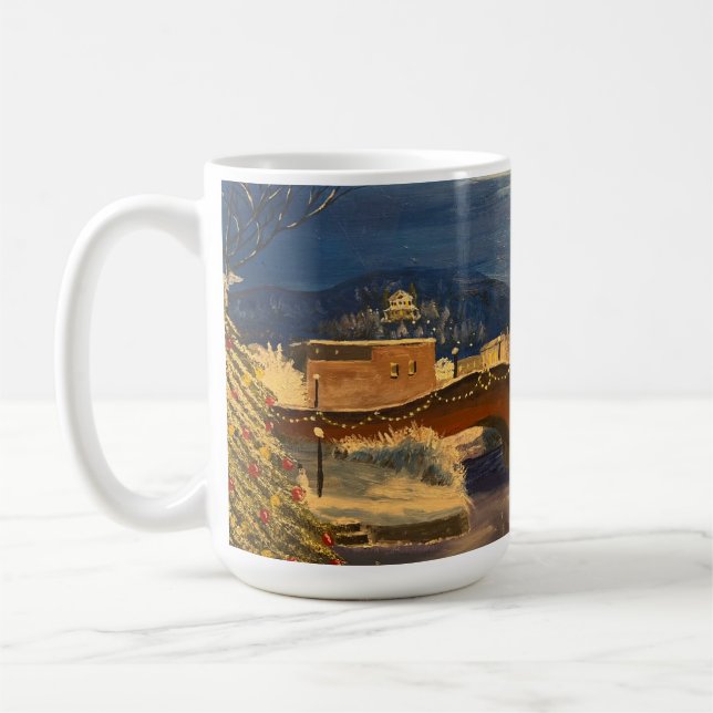 Caneca De Café Winter Village, por Gary Poling (Esquerda)