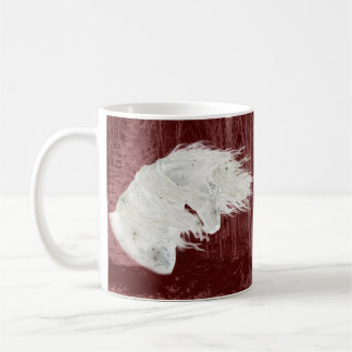 Caneca De Café Winter Wonderland Friesian Horse 2-Sided Mug