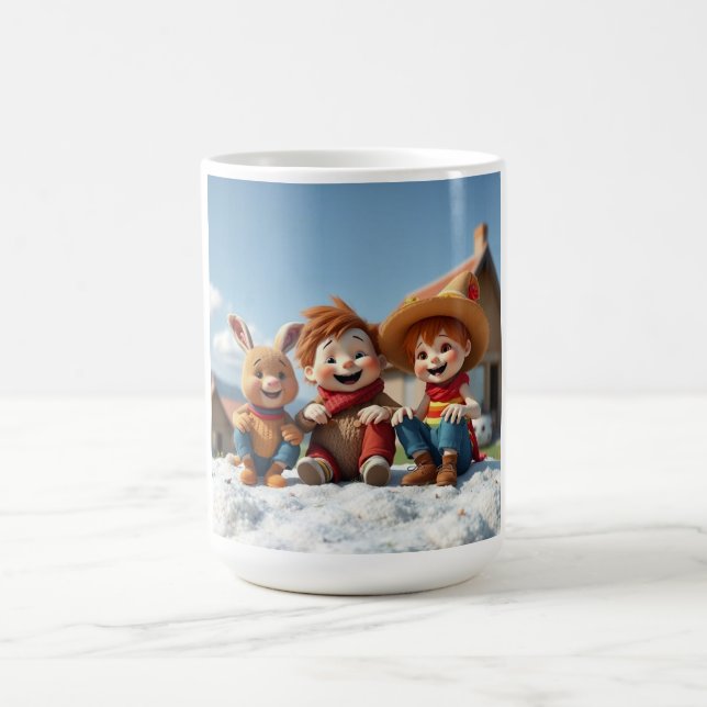 Caneca De Café Winterfreunde im Glück (Centro)