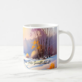 Caneca De Café Winterlandschaft im Morgenlicht |