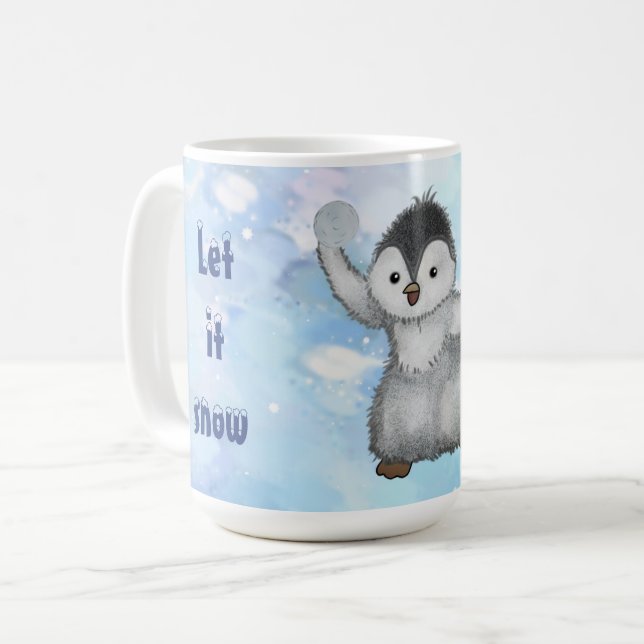 Caneca De Café Winterpinguin  (Frente Esquerda)