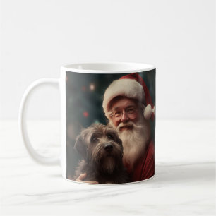 Caneca De Café Wirehaired Pointing Griffon Papai Noel Natal