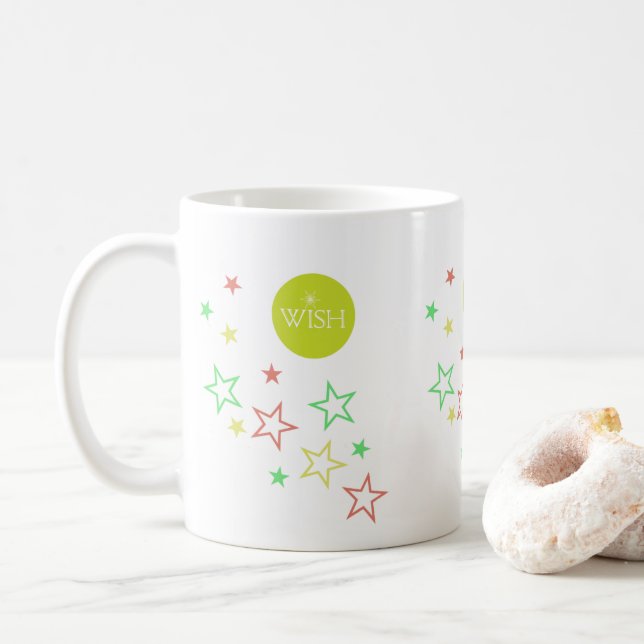 Caneca De Café Wish Stars Mug (Com Donut)