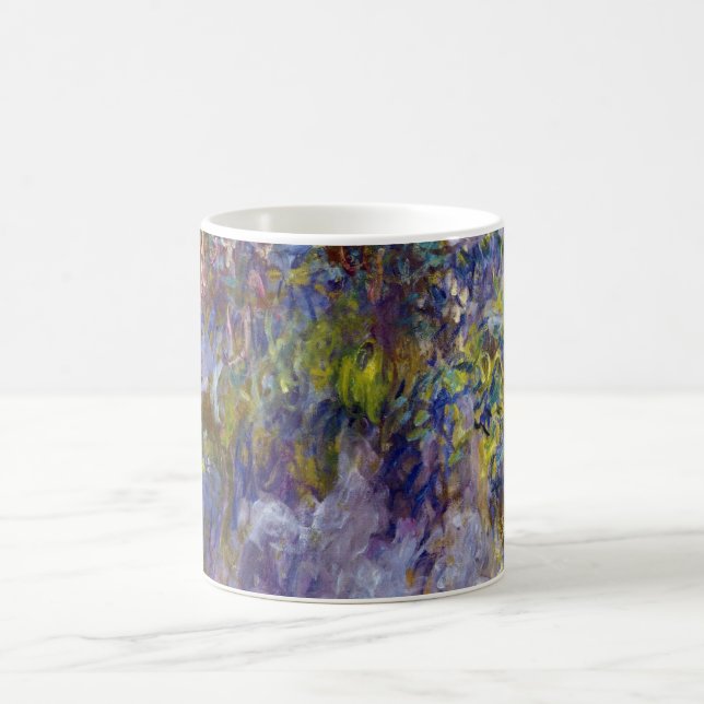 Caneca De Café Wisteria (metade esquerda) por Claude Monet (Centro)