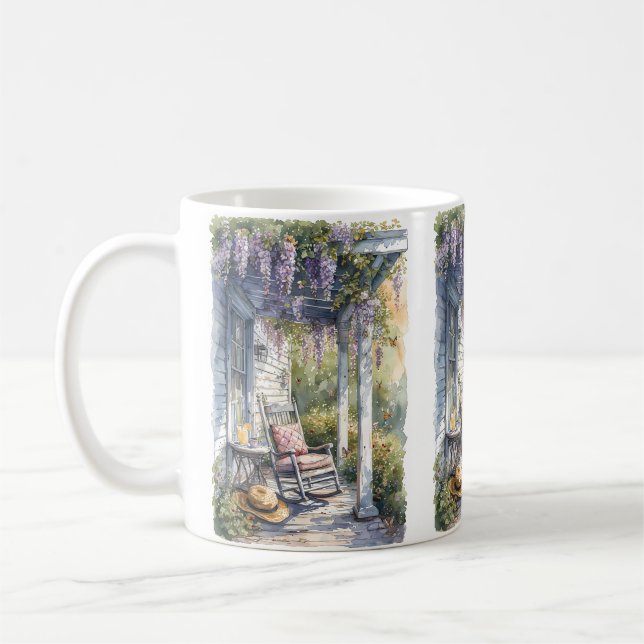 Caneca De Café Wisteria Porch Rocking Cena (Esquerda)