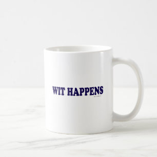 Caneca De Café Wit Happens