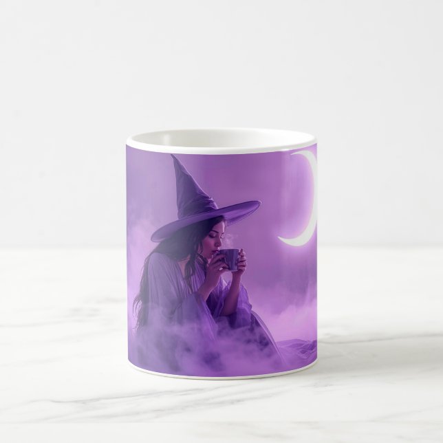 Caneca De Café Witch Coffee Mug | Moonlight Halloween Cup (Centro)