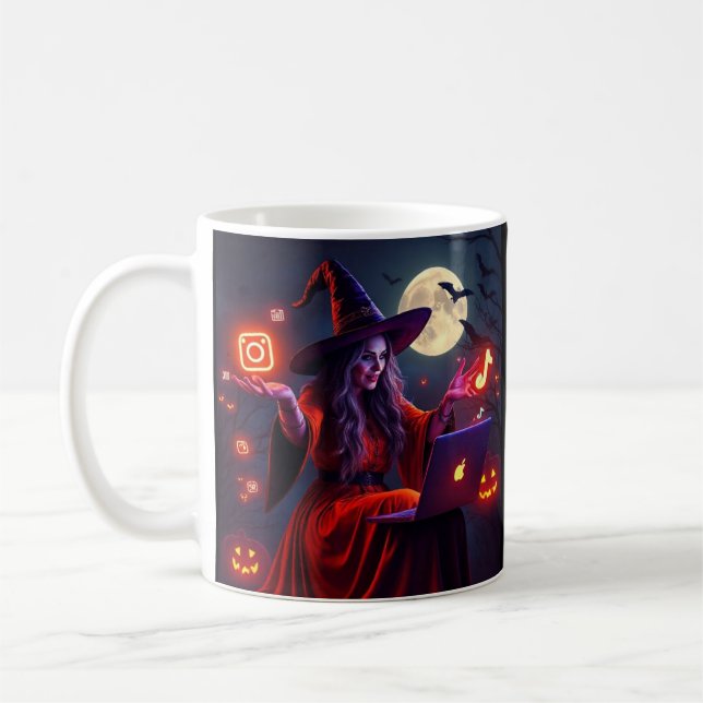 Caneca De Café Witchy Marketing Magic Mug – Limited Edition (Esquerda)