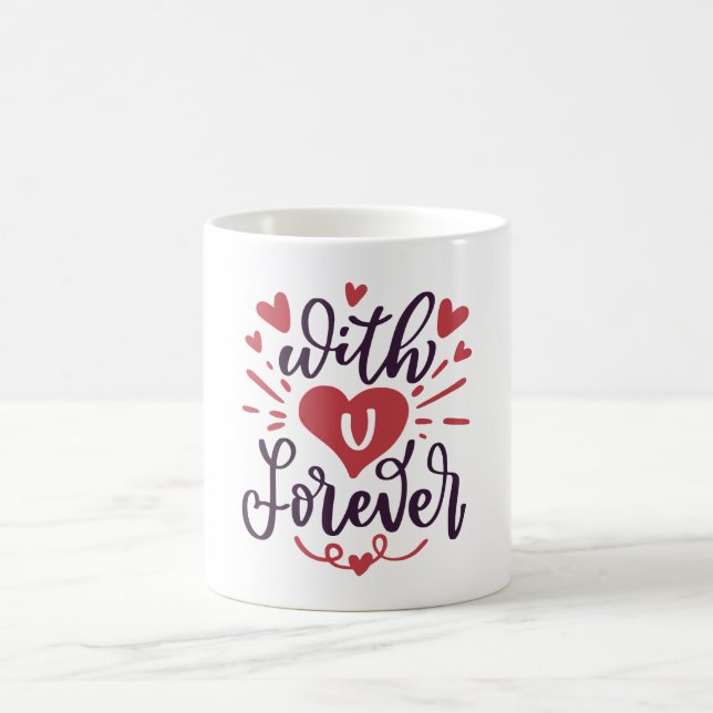Caneca De Café With You Forever Valentines Day (Centro)