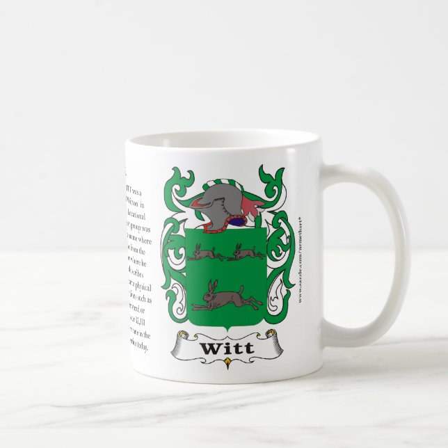Caneca De Café Witt, a história, o significado e a crista (Direita)