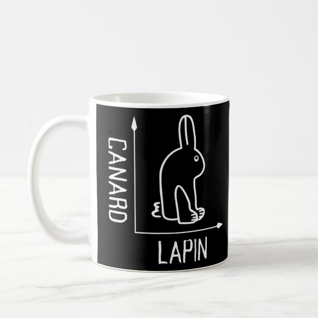 Caneca De Café Wittgenstein Rabbit Duck Philosopher (Esquerda)