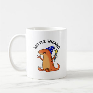 Caneca De Café Wittle Wizard Funny Lizard Pun