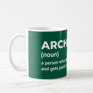 Caneca De Café Witty Architect Definition Mug