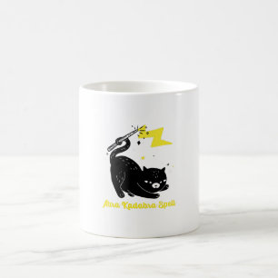 Caneca De Café Wizard black cat - Abra Kadabra Spell