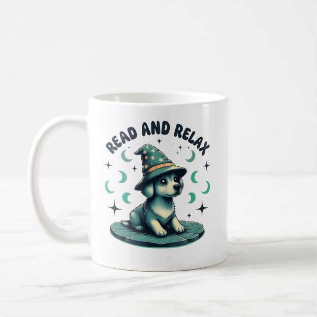 Caneca De Café Wizard Dog (Esquerda)
