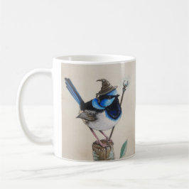Caneca De Café Wizard Wren and Fantasy Robin - Pássaro Mug
