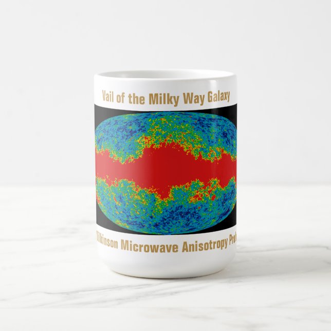 Caneca De Café WMAP, Vale da Galáxia da Via Láctea Sobre o Univer (Centro)