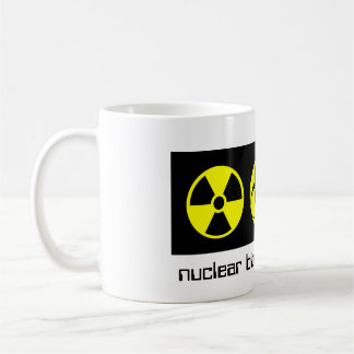 Caneca De Café WMDsymbols, produto químico biológico nuclear