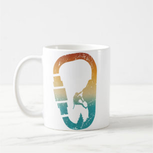 Caneca De Café Wo Carabiner de Escalada em Rocha Escalada em Bloc