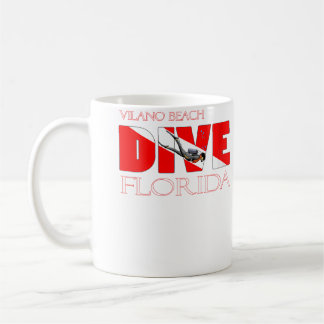 Caneca De Café Wo Dive Vilano Beach Flórida Mergulho Snorkeli