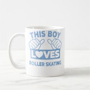 Caneca De Café Wo Este Menino Ama Patinação Patinação Patinação