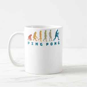 Caneca De Café Wo Tênis de Mesa Evolução do Ping Pong
