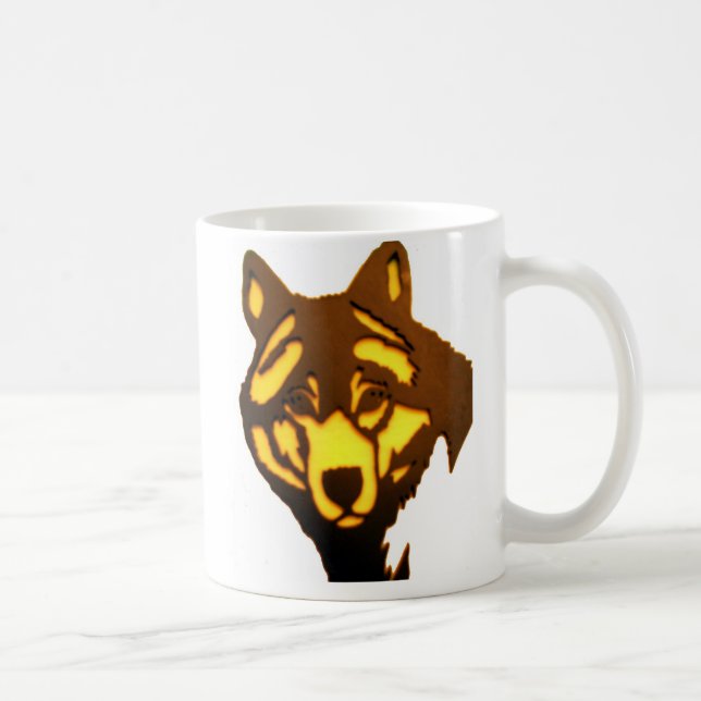 Caneca De Café Wolf 1 Mug (Direita)