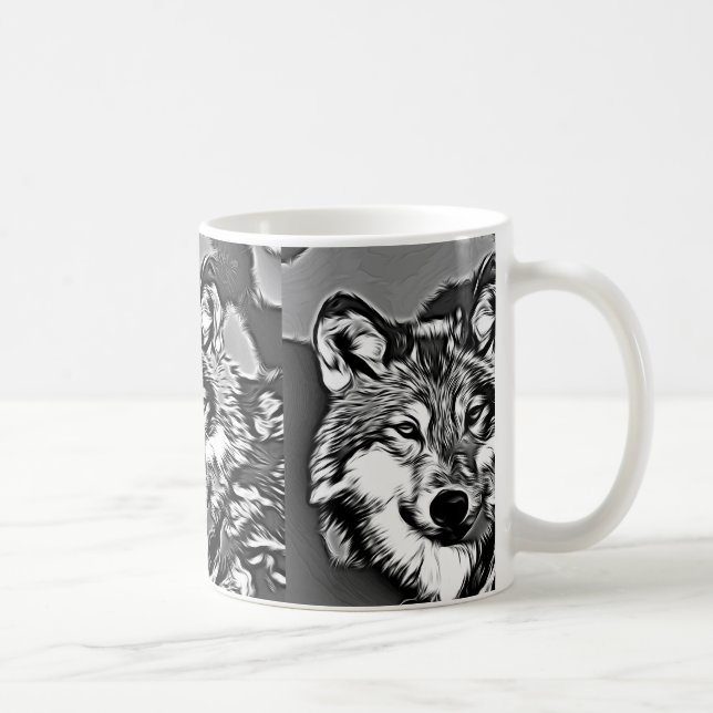 Caneca De Café Wolf - 2014-0802 (Direita)