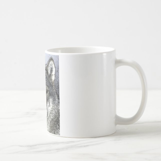 Caneca De Café Wolf Eyes (Direita)