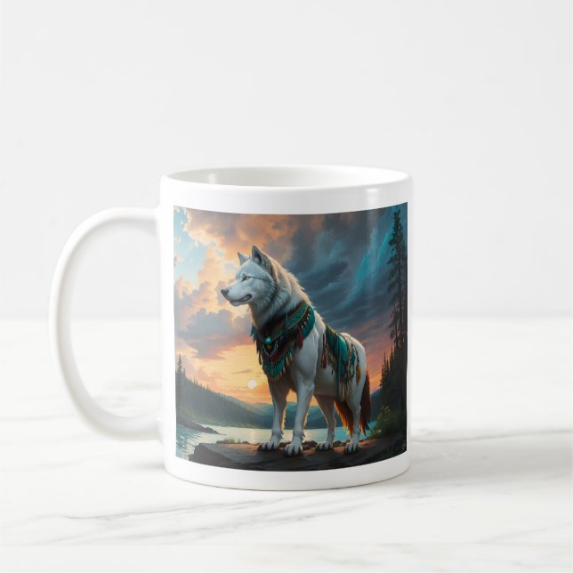 Caneca De Café Wolf Guardian Mug (Esquerda)