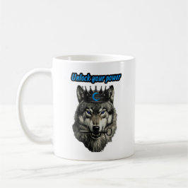Caneca De Café wolf king unlock your power