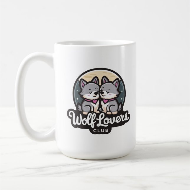 Caneca De Café Wolf Lovers Club - Werewolf Coffee Mug (Esquerda)