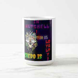 Caneca De Café Wolf Loyalty Creed - Wolf Neon Cote Mug