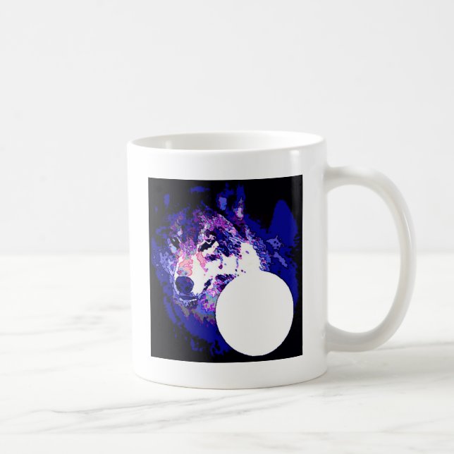 Caneca De Café Wolf & Moon (Direita)