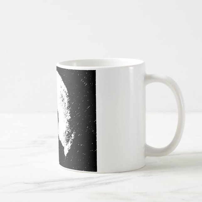 Caneca De Café Wolf & Moon Silhoutte (Direita)