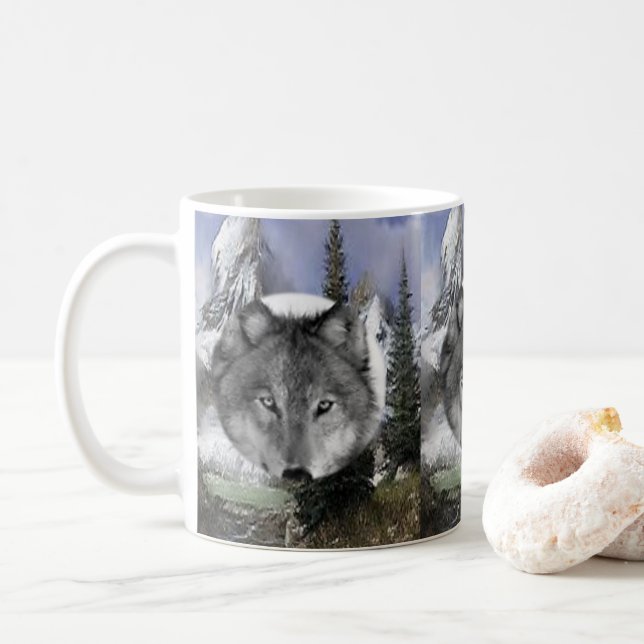 Caneca De Café Wolf Mug (Com Donut)