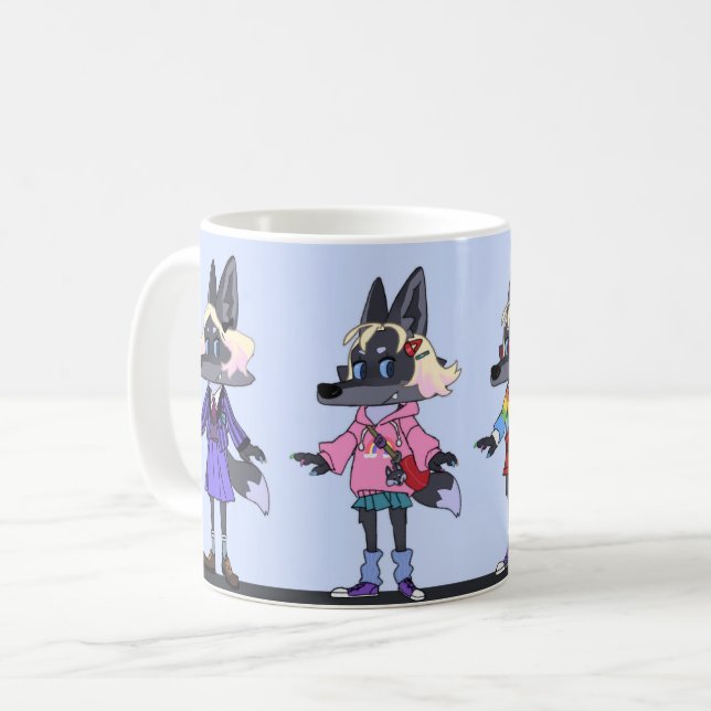 Caneca De Café wolf Mug (Frente Esquerda)