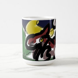 Caneca De Café Wolf outono correndo