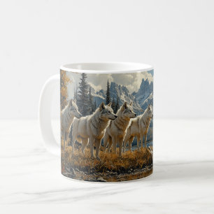 Caneca De Café Wolf Pack pelo lago