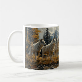 Caneca De Café Wolf Pack pelo lago