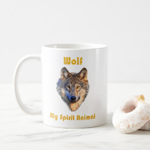 Caneca De Café Wolf Spirit Animal Mug/Wolf Mugs/Wolf Gift/