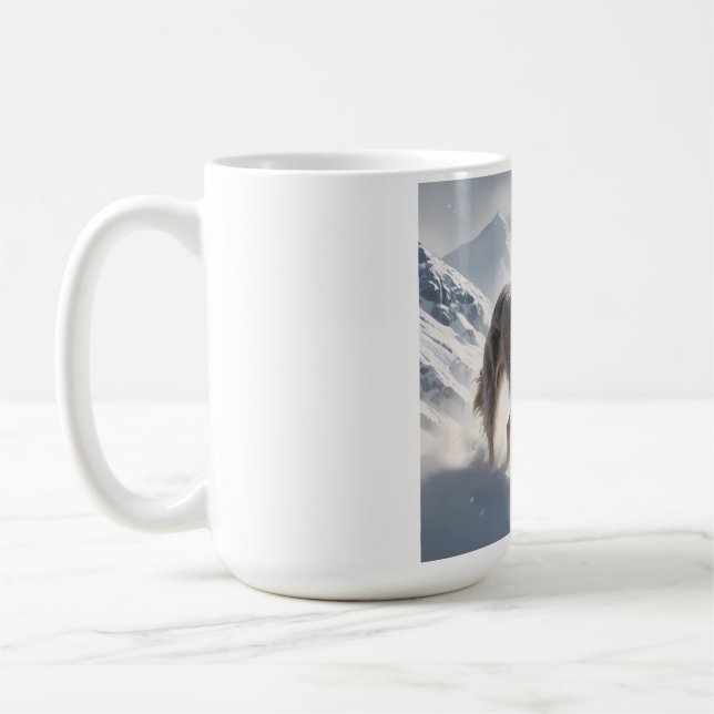 Caneca De Café Wolfhound Elegant Breed Coffee Mug (Esquerda)