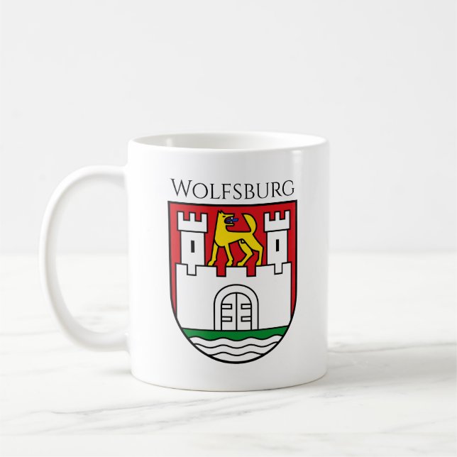 Caneca De Café Wolfsburg casaco de armas, Alemanha (Esquerda)