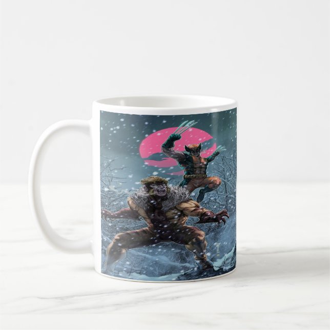 Caneca De Café Wolverine vs Sabretooth - Epic X-Men Battle (Esquerda)