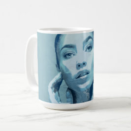 Caneca De Café "Woman in Blue"