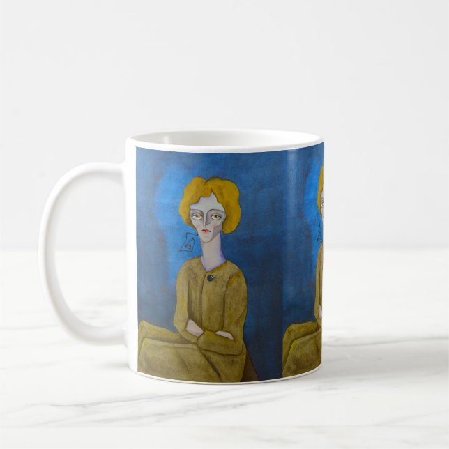 Caneca De Café "Woman with folded arms" (Esquerda)