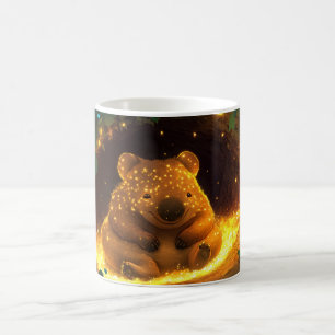 Caneca De Café wombat com uma pelagem laranja