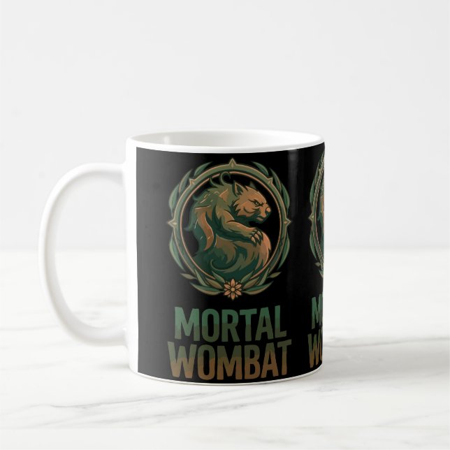 Caneca De Café Wombat Mortal (Esquerda)